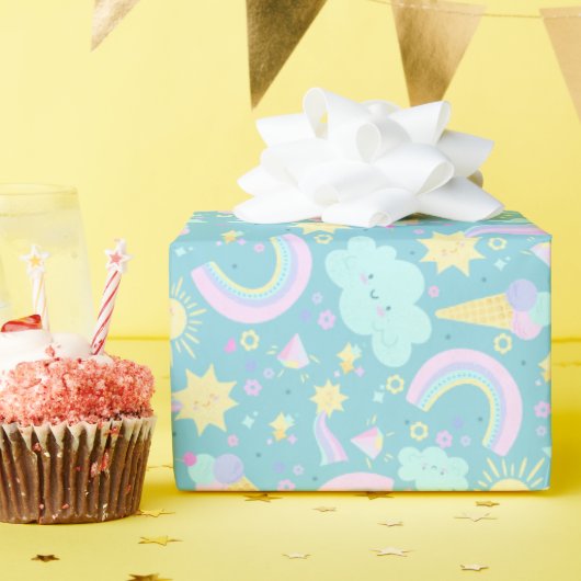 Birthday Wrapping Paper. ラッピングペーパー (誕生日パーティー)