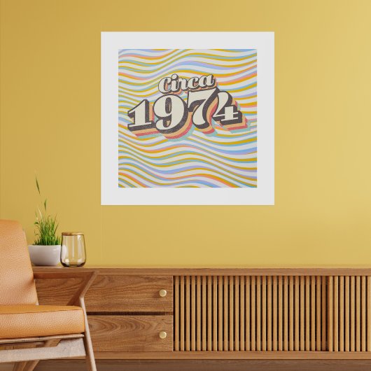 Birthday Year - Circa 1974 ポスター (リビング2)