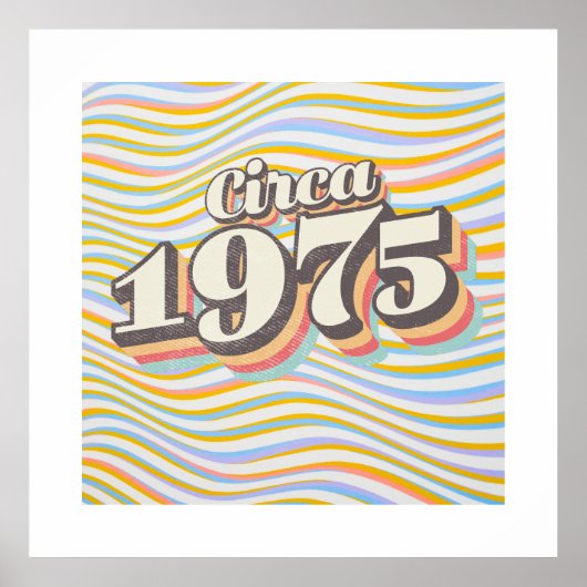 Birthday Year - Circa 1975 ポスター (正面)