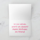 BirthdayCard、「春より若い…」 カード (内部)