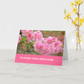 BirthdayCard、「春より若い…」 カード (黄色い花)