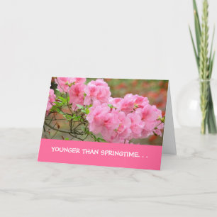 BirthdayCard、「春より若い…」 カード