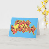 BIRTHDAYcard spangleMASSIVE カード (黄色い花)