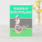 BIRTHDAYcard spangleMASSIVE I漫画 カード (黄色い花)