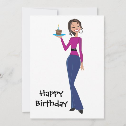 BirthdayGirl、ハッピーバースデー カード (正面)