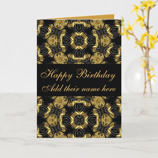 Birthdays_ カード (黄色い花)