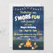 Birthdays are S'More fun birthday party 招待状 (正面)