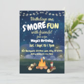 Birthdays are S'More fun birthday party 招待状 (スタンド正面)