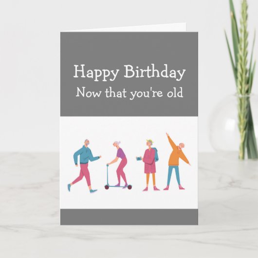 Birthdays Fun Mind says Yes Body says No カード (正面)