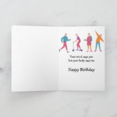 Birthdays Fun Mind says Yes Body says No カード (内部)