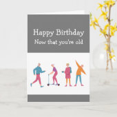 Birthdays Fun Mind says Yes Body says No カード (黄色い花)