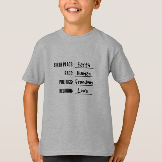 BIRTHPLACE EARTH KIDS T-SHIRT Tシャツ (正面)