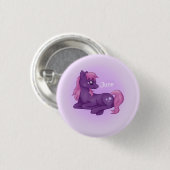 Birthstoneの子馬6月かAlexandrite 缶バッジ (正面&裏面)