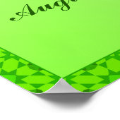 Birthstoneイラストレーションfor威厳がある - Peridot Poster ポスター (角)