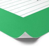 Birthstone 威厳がある Peridot 18x24アートワークのポスター ポスター (角)