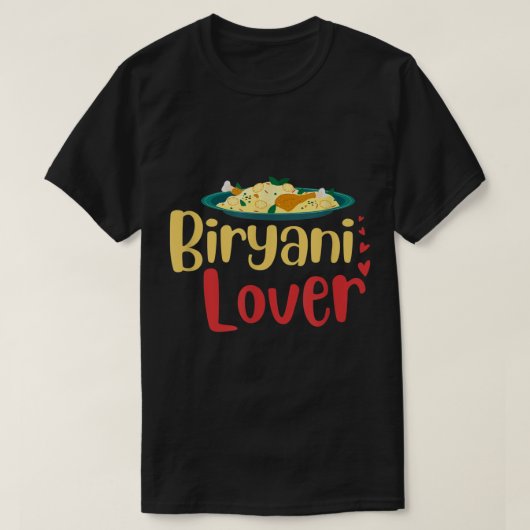 Biryani Lover Desi Bollywood Shaadi Hindi Funny Me Tシャツ (デザイン正面)