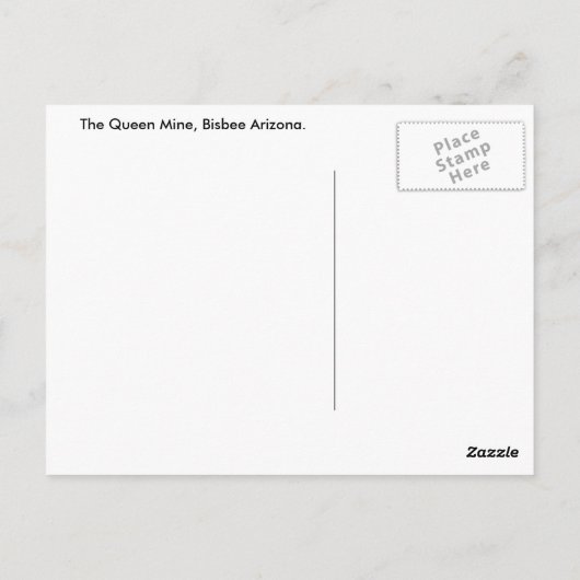 Bisbeeはがき ポストカード (裏面)