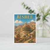 Bisbee Arizona Copper Queen GeoSaga ポストカード (スタンド正面)