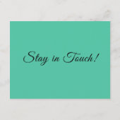 Biscay Greenエレガント新しいアドレスを移動した エンクロージャーカード (裏面)