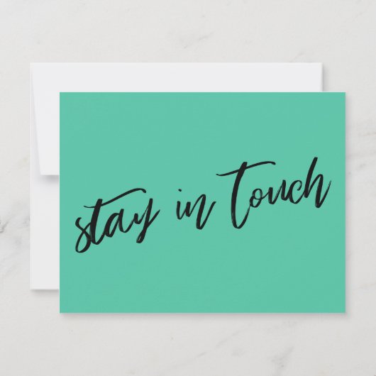 Biscay Green新カジュアルしいアドレスカードを移動した ノートカード (裏面)