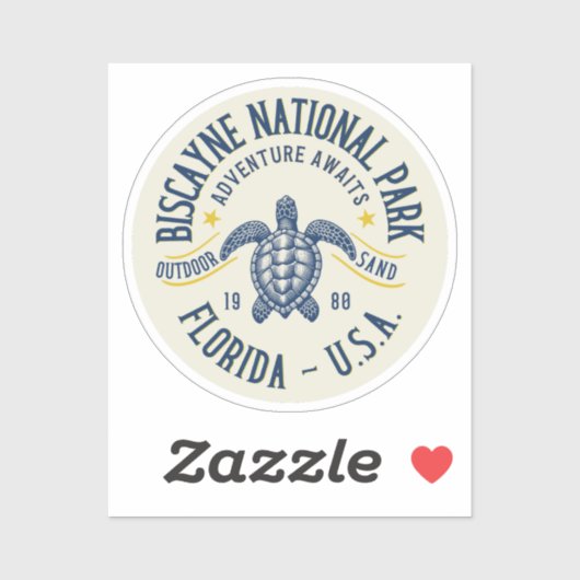 Biscayne Conservation Park Florida シール (シート)
