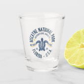 Biscayne Lagoon Reserve Florida ショットグラス (正面)