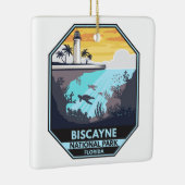Biscayne National Park Florida Emblem セラミックオーナメント (右)