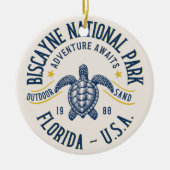 Biscayne Nature Reserve Florida セラミックオーナメント (正面)