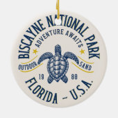 Biscayne Nature Reserve Florida セラミックオーナメント (裏面)