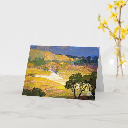 Bischoff - The Arroyo Seco, Pasadena カード (黄色い花)