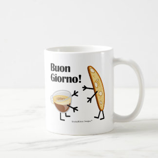 Biscotti及びコーヒー- Buon Giorno! コーヒーマグカップ