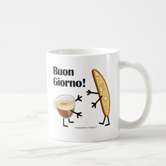 Biscotti及びコーヒー- Buon Giorno! コーヒーマグカップ (右)