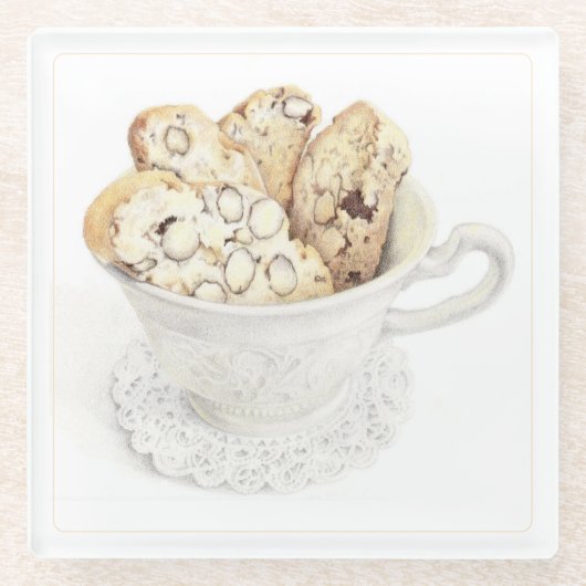 BISCOTTI グラス コースター (正面)