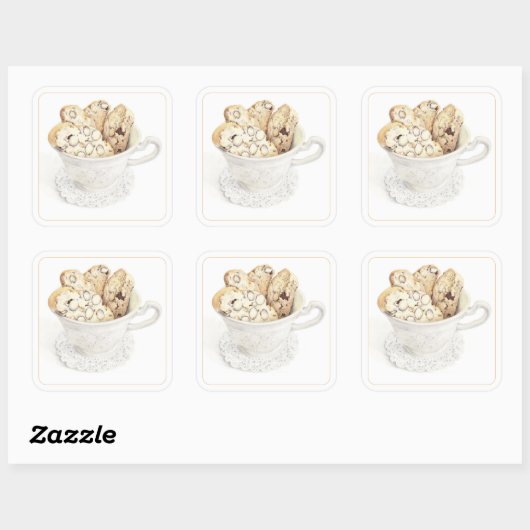 BISCOTTI 3"スクエアステッカー スクエアシール (シート)