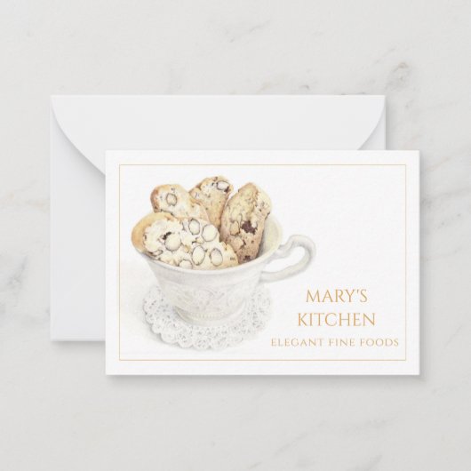 BISCOTTI 3.5x2.5名刺 ノートカード (正面)