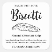 Biscotti Custom Homemade label BIS001sq スクエアシール (正面)