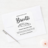 Biscotti Custom Homemade label BIS001sq スクエアシール (封筒)