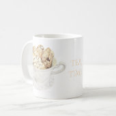 BISCOTTI "TEA TIME" ホワイトマグ コーヒーマグカップ (正面左)