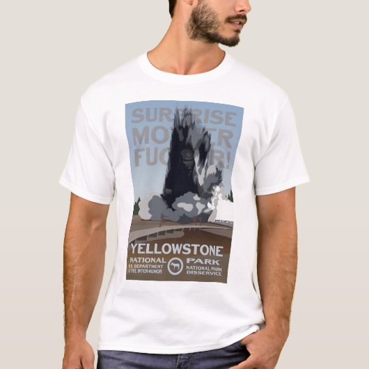 Biscuit Basin Surprise - Yellowstone National Park Tシャツ (正面)