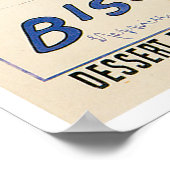 Biscuits Amandines Vintage Food Ad Art ポスター (角)