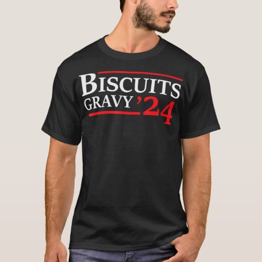 Biscuits Gravy 2024 – 選大統領の択食 Tシャツ (正面)
