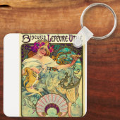 Biscuits Lefevre-Utile by Alphonseミュシャ(1896) キーホルダー (裏面)