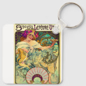 Biscuits Lefevre-Utile by Alphonseミュシャ(1896) キーホルダー (裏面)