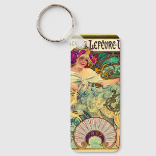Biscuits Lefevre-Utile by Alphonseミュシャ(1896) キーホルダー