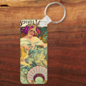 Biscuits Lefevre-Utile by Alphonseミュシャ(1896) キーホルダー (裏面)