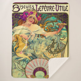 Biscuits Lefevre-Utile by Alphonseミュシャ(1896) シェルパブランケット