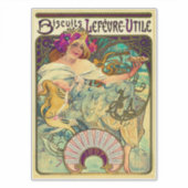 Biscuits Lefevre-Utile by Alphonseミュシャ(1896) シール (正面)