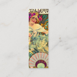 Biscuits Lefevre-Utile by Alphonseミュシャ(1896) スキニー名刺