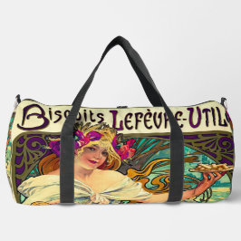 Biscuits Lefevre-Utile by Alphonseミュシャ(1896) ダッフルバッグ