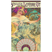 Biscuits Lefevre-Utile by Alphonseミュシャ(1896) テーブルクロス (正面)